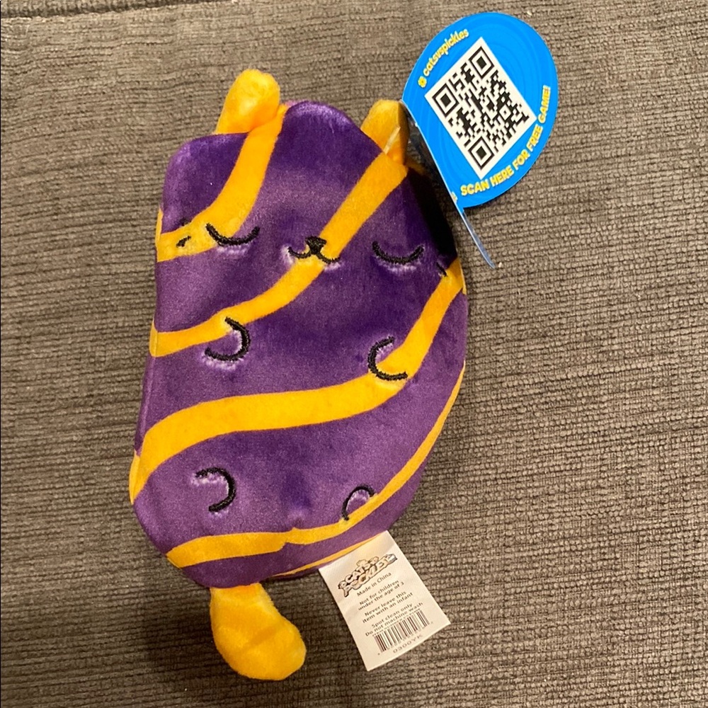 Cats Vs Pickles plush bean bag toy - PBJellie #002 - NWT!!      kids beanie toys